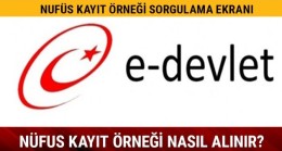 Nüfus Kayıt Örneği e-Devlet Üzerinden Nasıl Alınır?