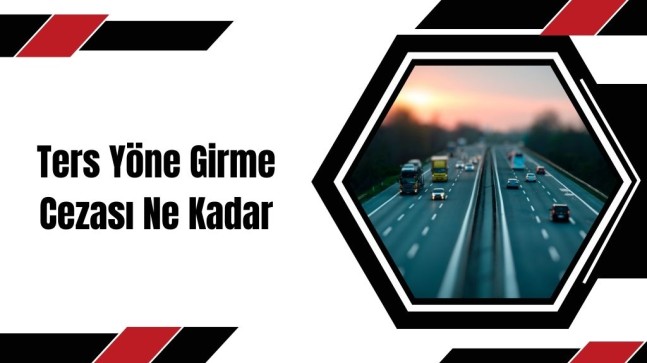Ters Yöne Girme Cezası Ne Kadar