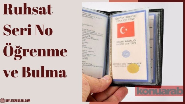 Ruhsat Seri No Öğrenme ve Bulma