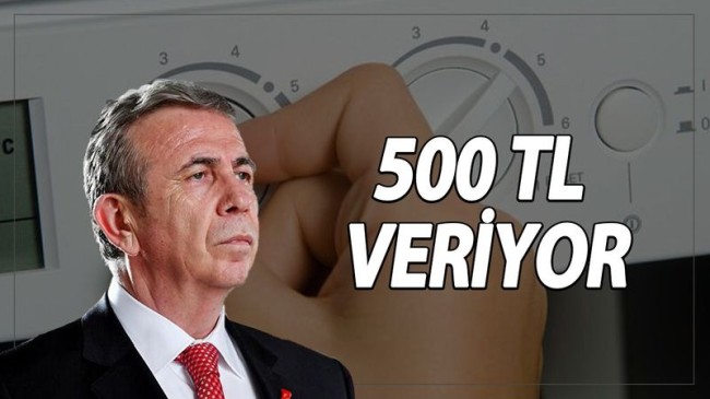 Mansur Yavaş 500 TL Yardım Başvuru