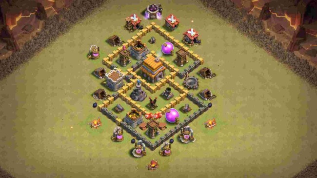 Clash Of Clans 5 Seviye Köy Düzeni