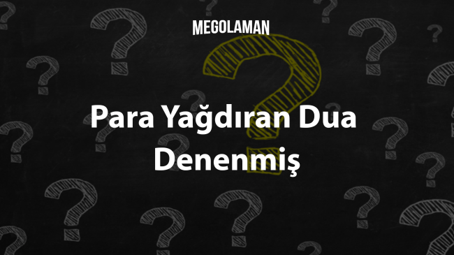 Para Yağdıran Dua Denenmiş