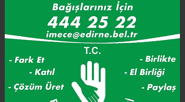 Edirne Belediyesi Yardım Başvurusu (Gıda ve Para Yardımı)