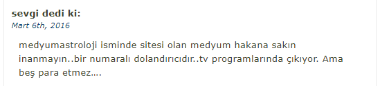 medyum hakan yorumları