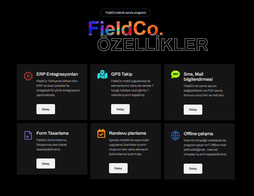 Fieldco Teknik Servis Yazılımı
