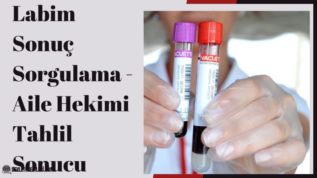 Labim Sonuç Sorgulama – Aile Hekimi Tahlil Sonucu Sorgulama
